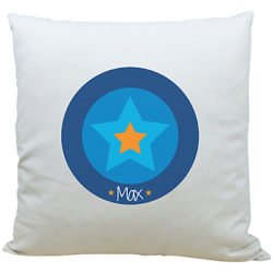 A Piece Of Personalised Star Cushion, Blue